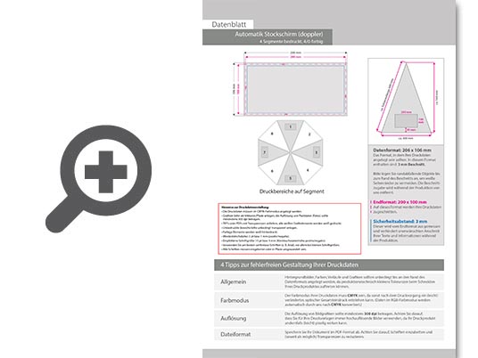 Product Bild automatik_stockschirm_(doppler)__4_0-farbig__4_segmente_bedruckt